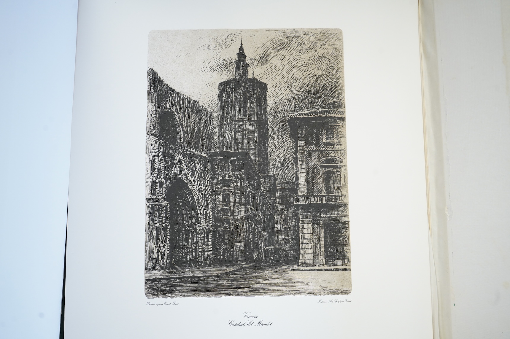 Valencia folio of twelve engravings with book-66cm x 49cm.